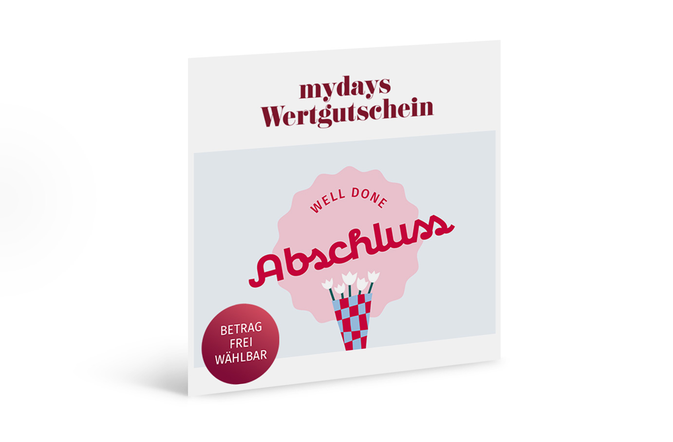 Flexibles Geschenk Well Done Abschluss