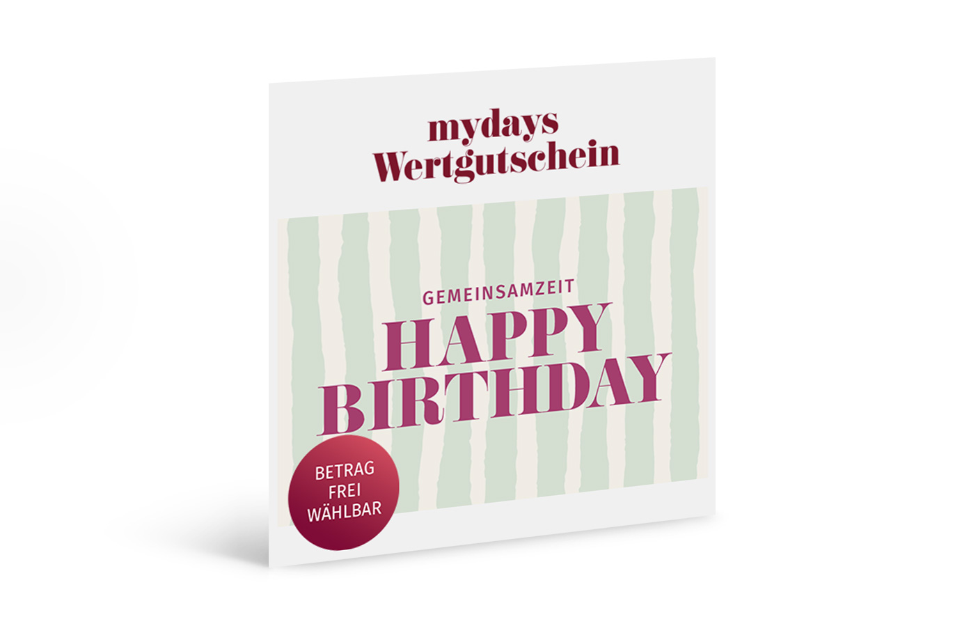 Flexibles Geschenk Geburtstag (Streifen)