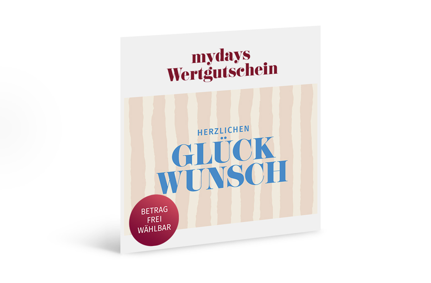 Flexibles Geschenk Glückwunsch (Streifen)