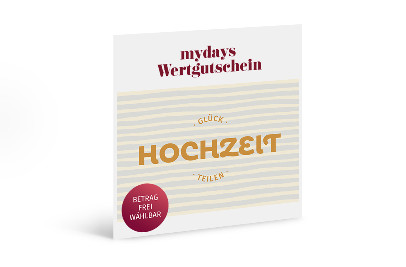 Flexibles Geschenk Hochzeit (Streifen)