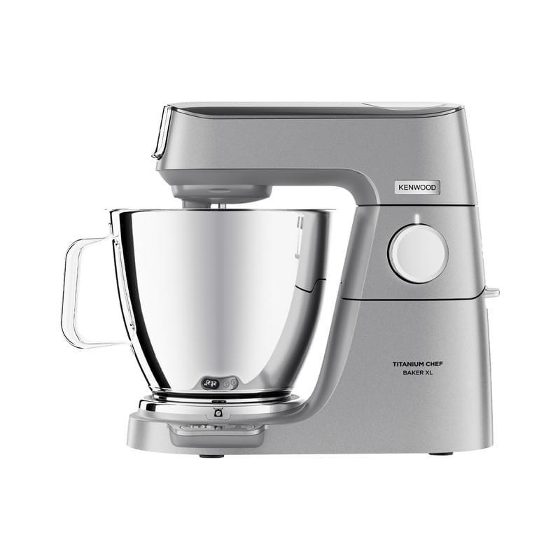 Kenwood KVL85.124SI Titanium Chef Baker XL Küchenmaschine inkl. Glas-Mixeraufsatz & 2. Rührschüssel