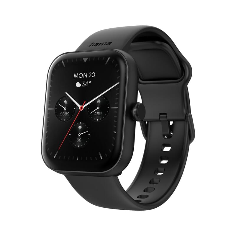 Hama Smartwatch 5000 schwarz Aktivitätsuhr - Smartwatch 1,65