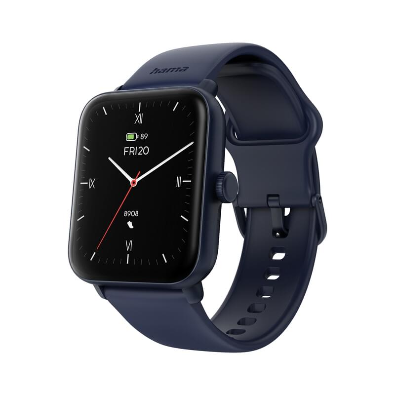Hama Smartwatch 6010 blau Aktivitätsuhr - Smartwatch 1,65' mit GPS