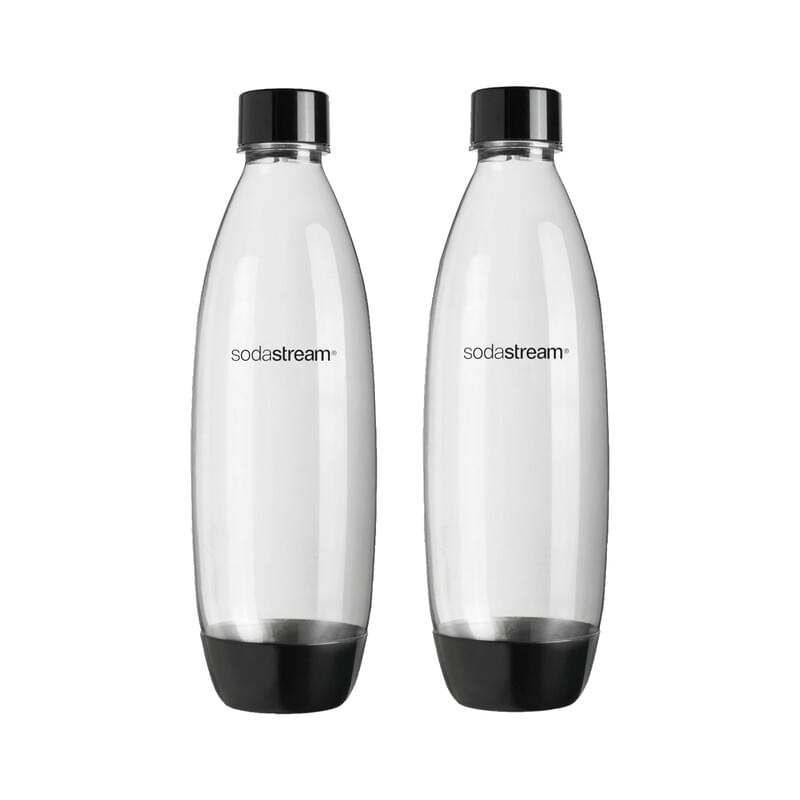 SodaStream Kunststofffl. Fuse spülmaschinenfest für Modelle mit Einklick-Mechanismus 1 Liter 2er Pack