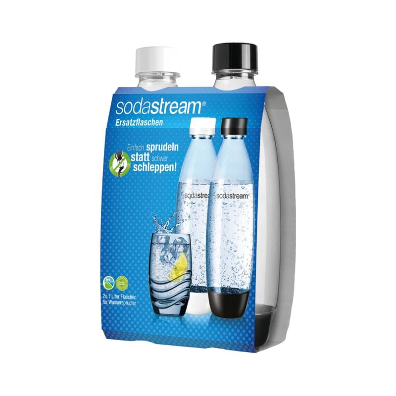 SodaStream PET-Flasche Fuse 1 Liter 2er Pack für Modelle mit Einklick-Mechanismus