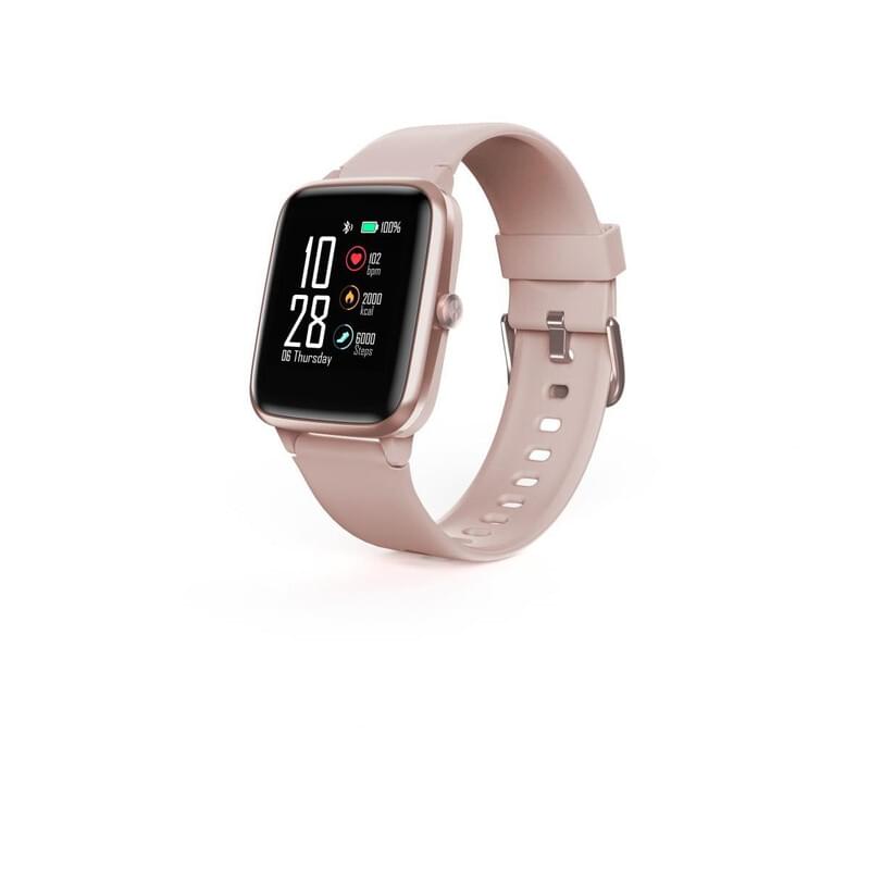 Hama FitWatch 5910 rosé Aktivitätsuhr - Smartwatch mit GPS