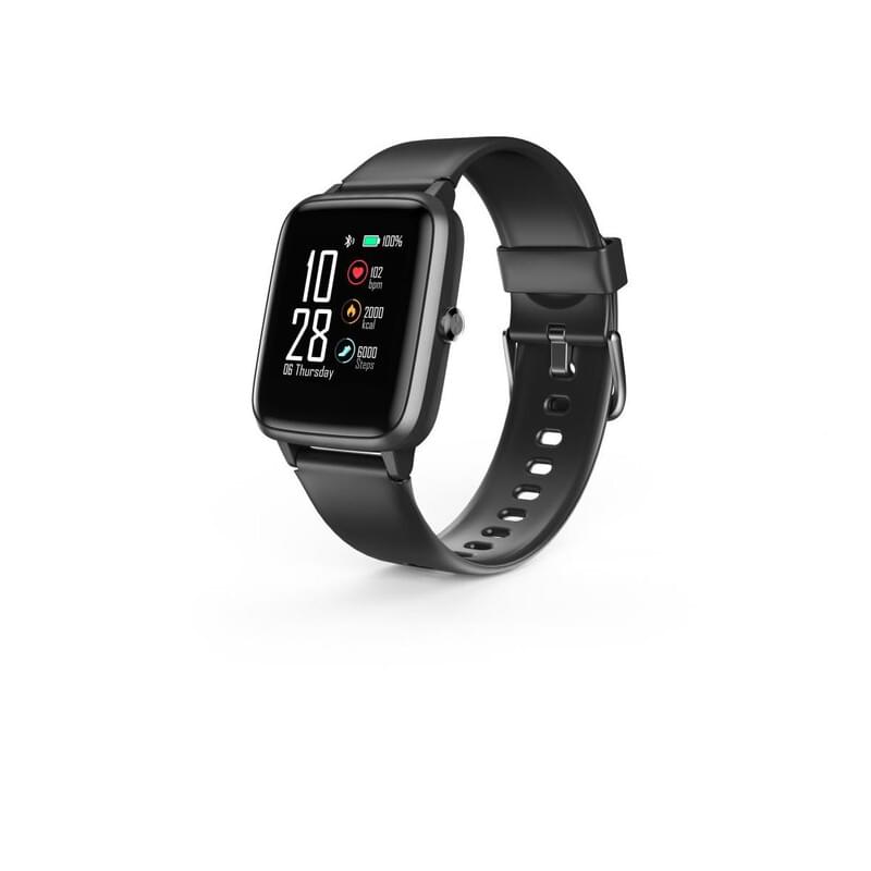 Hama FitWatch 5910 schwarz Aktivitätsuhr - Smartwatch mit GPS