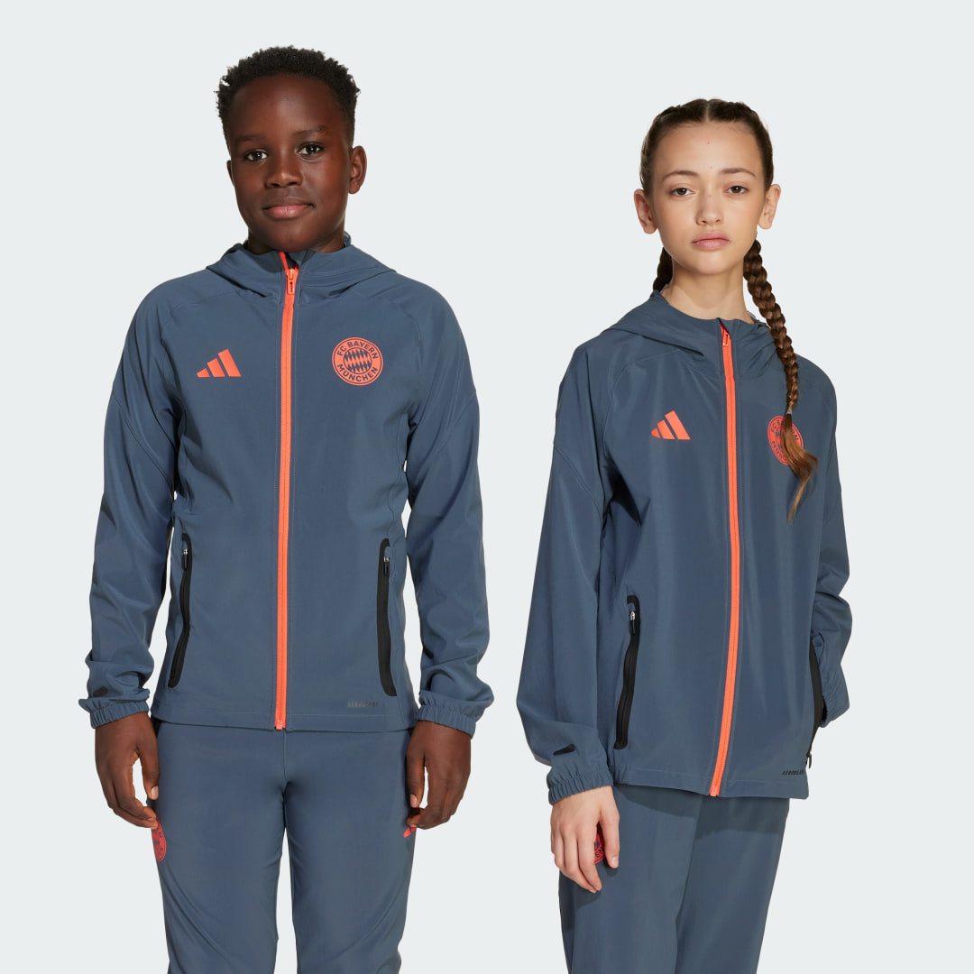 FC Bayern München Tiro 25 Competition Vis Tech Travel Jacke für Kinder