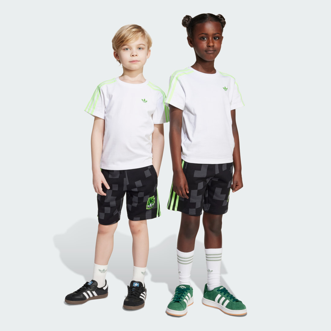 adidas Originals X Minecraft Kids Short Tee Set Kinder