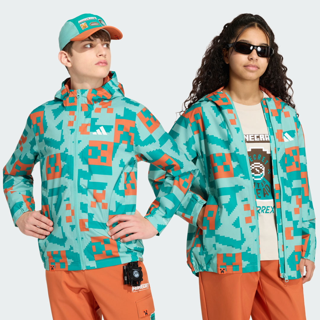 Adidas Minecraft Terrex 2 Layer CLIMAPROOF Regenjacke