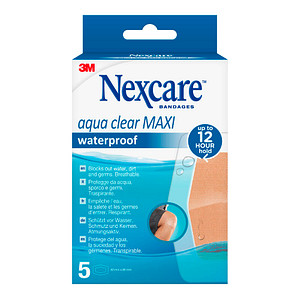 Nexcare™ Pflaster Aqua Clear MAXI Waterproof N1205DMN beige 6,0 x 8,8 cm, 5 St.