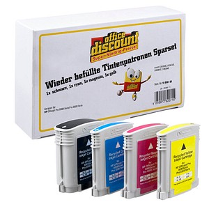 office discount  schwarz, cyan, magenta, gelb Druckerpatronen kompatibel zu HP 940XL (C2N93AE), 4er-Set