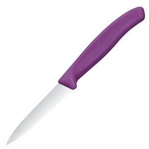 VICTORINOX Küchenmesser Swiss Classic silber, violett glänzend, Klinge: 8,0 cm, 1 St.