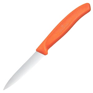 VICTORINOX Küchenmesser Swiss Classic silber, orange glänzend, Klinge: 8,0 cm, 1 St.