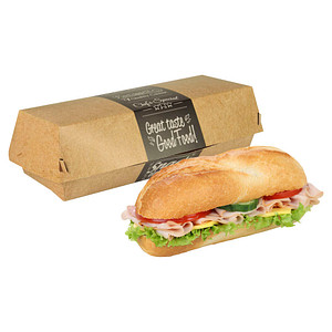 PAPSTAR Burger-Boxen Good Food 21,0 x 6,2 cm, 50 St.