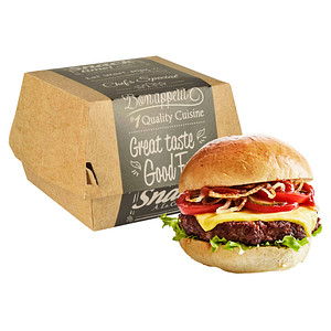 PAPSTAR Burger-Boxen Good Food 9,0 x 9,0 cm, 50 St.