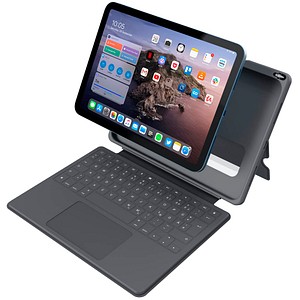 DEQSTER Smart Rugged Touch PLUS Keyboard 10,9' Tablet-Tastatur schwarz geeignet für Apple iPad 10. Gen (2022), Apple iPad 10. Gen (2024)