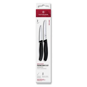 VICTORINOX Küchenmesser  Swiss Classic silber, schwarz, 2 St.