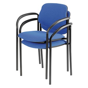 Nowy Styl Besucherstühle Styl blau Stoff, 2 St.