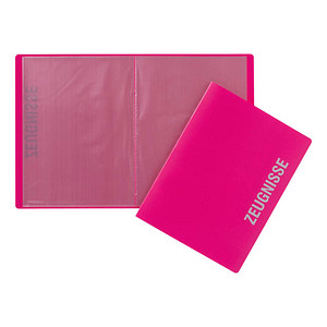 PAGNA Zeugnismappe DIN A4, 10 Hüllen dunkelrosa, 1 St.