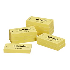 WOLF & APPENZELLER Bonblöcke Getränke, gelb, 10 Blöcke