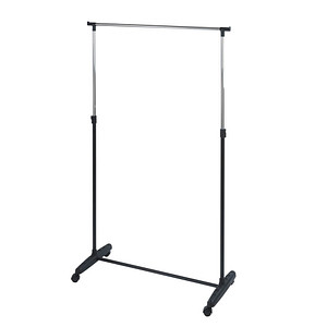 WENKO Teleskop-Garderobe Mikey schwarz Metall 90,0 x 103,0-170,0 cm