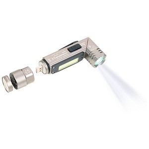 TROIKA® ECO KNICKLICHT PRO LED Taschenlampe titanfarben 14,9 cm, 200 Lumen, 1 St.