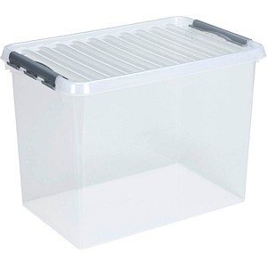 sunware Q-line Aufbewahrungsbox 62,0 l transparent 60,0 x 40,0 x 34,0 cm, 1 St.