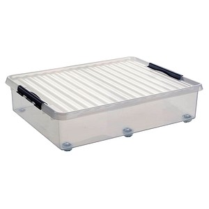 sunware Aufbewahrungsbox 60,0 l transparent, metall 50,0 x 80,0 x 20,0 cm, 1 St.