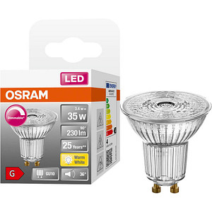 OSRAM LED-Lampe SUPERSTAR PAR16 GU10 3,4 W matt, 1 St.