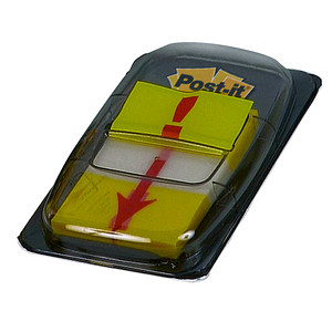 50 + 1 GRATIS: Post-it® Index Haftmarker gelb 'Ausrufezeichen' 50 Streifen + GRATIS 1 Streifen