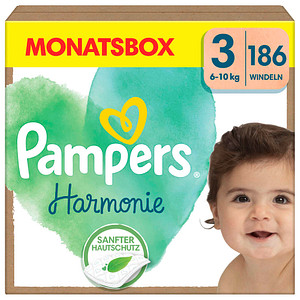 Pampers® Windeln Harmonie™ Größe Gr.3 (6-10 kg) für Babys und Kleinkinder, 186 St.