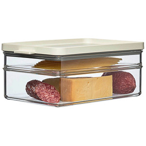 MEPAL Frischhaltedosen Omnia 9,4 cm hoch weiß 0,5/1,2 l, 1 St.