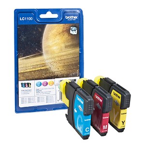 brother LC-1100C/M/Y cyan, magenta, gelb Druckerpatronen, 3er-Set