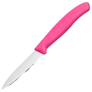 VICTORINOX Küchenmesser Swiss Classic silber, pink glänzend, Klinge: 8,0 cm, 1 St.