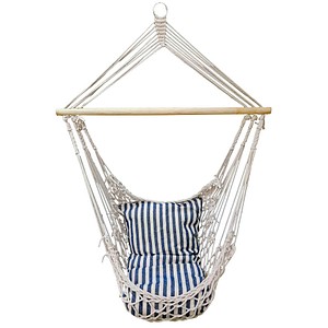 Garden Pleasure Hängesessel GRENADA weiß, blau, 1 St.