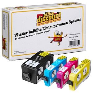office discount schwarz, cyan, magenta, gelb Druckerpatronen kompatibel zu HP 920XL (C2N92AE), 4er-Set