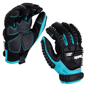 makita unisex Arbeitshandschuhe schwarz Größe 10, 1 Paar