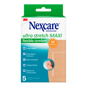 Nexcare™ Pflaster Ultra Stretch MAXI Flexible Comfort N8-5-1M beige 5,0 x 10,1 cm, 5 St.