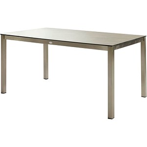 Garden Pleasure Gartentisch SIENNA grau rechteckig 158,0 x 90,0 x 74,0 cm