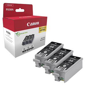 Canon PGI-35 BK TRIPLE schwarz Druckerpatronen, 3er-Set