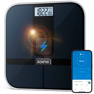 RENPHO Personenwaage Elis Solar 2 Smart schwarz für max. 180,0 kg