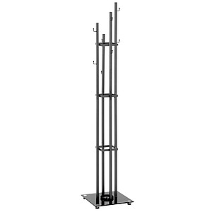 HAKU Möbel Kleiderständer 19863 anthrazit Metall 8 Haken 35,0 x 183,0 cm