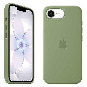 Apple Silikon Case mit MagSafe Handyhülle für Apple iPhone 17e hellmoosgrün
