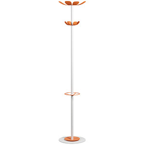 PAPERFLOW Kleiderständer easyCloth Color Range weiß Metall 8 Haken 35,0 x 175,0 cm