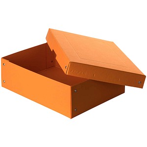FALKEN PURE Aufbewahrungsbox 1250 Blatt pastellorange 24,0 x 32,0 x 10,0 cm, 1 St.