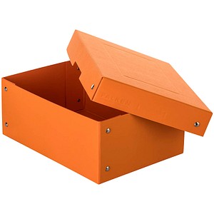 FALKEN PURE Aufbewahrungsbox 1250 Blatt pastellorange 18,0 x 25,0 x 10,0 cm, 1 St.