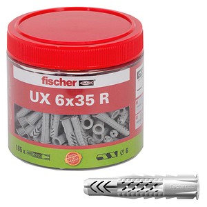 fischer UX 6x35 R 531027 Universaldübel Ø 6 mm x 35 mm, 185 St.