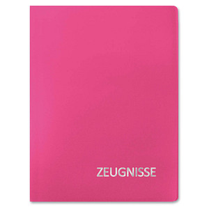 ROTH Zeugnismappe DIN A4, 20 Hüllen magenta, 1 St.
