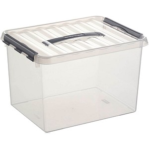 sunware Q-line Aufbewahrungsbox 22,0 l transparent 40,0 x 30,0 x 26,0 cm, 1 St.